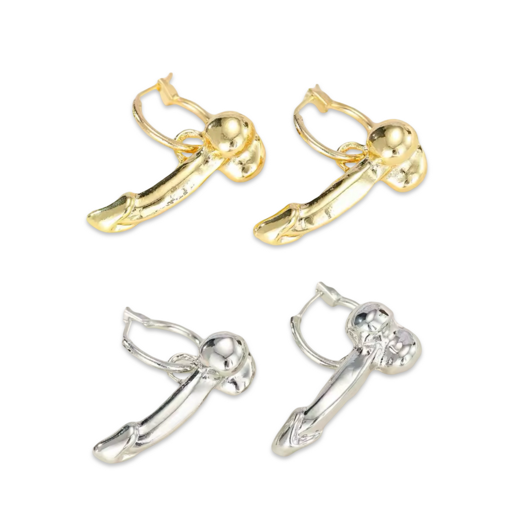 Cock Ring (Mini Penis Dangle) - Earrings