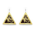 Eye-conic (Black and gold acrylic Pyramid)
