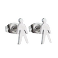 Bathroom Signs (Mini Studs) - Earrings