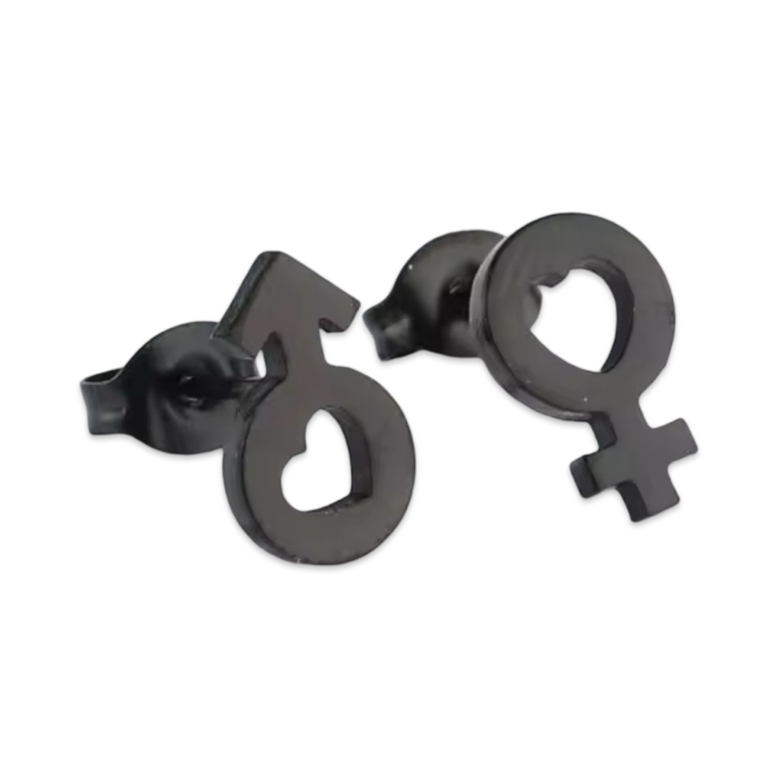 Love For All Genders (Gender Sign Stud w/ Heart) - Earrings
