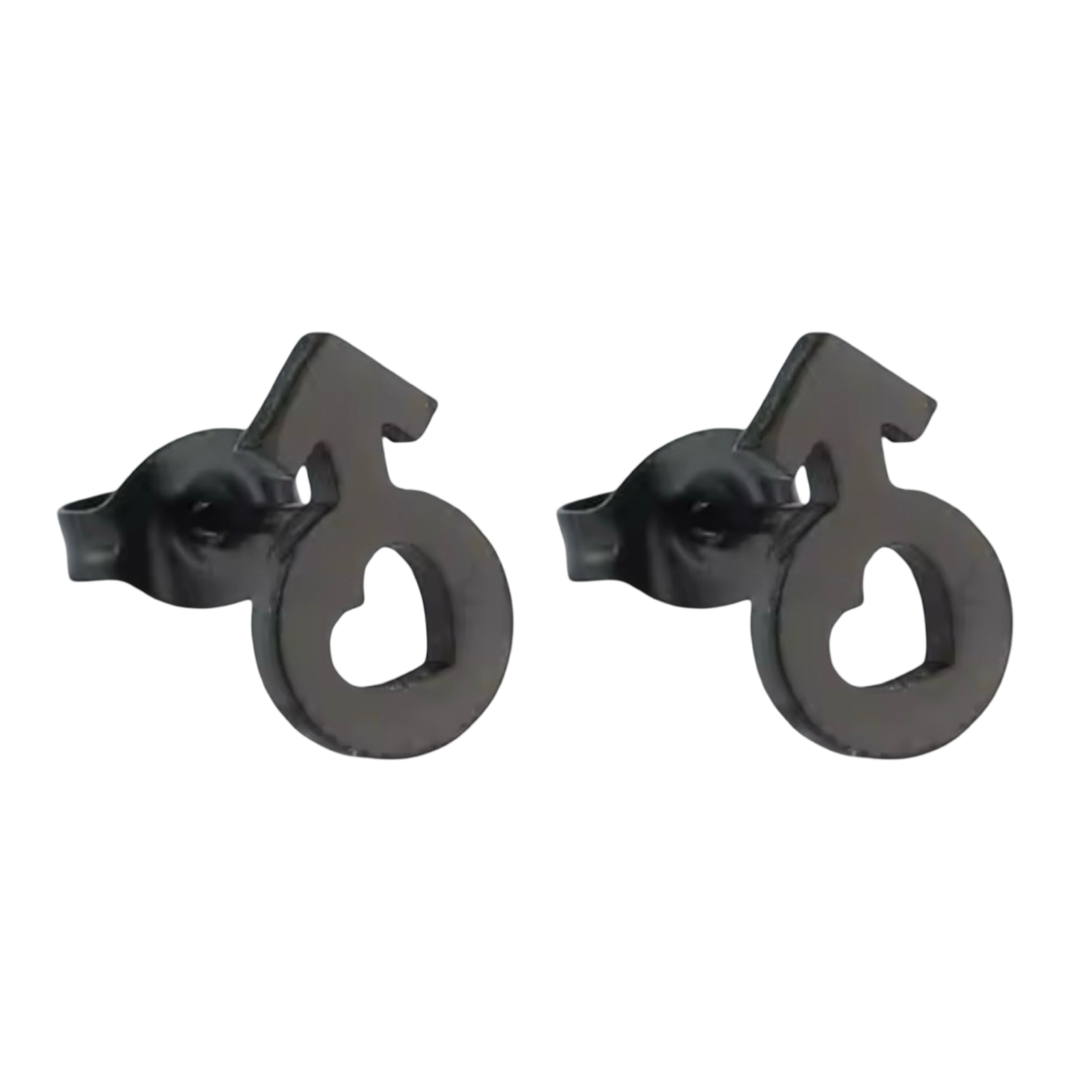 Love For All Genders (Gender Sign Stud w/ Heart) - Earrings