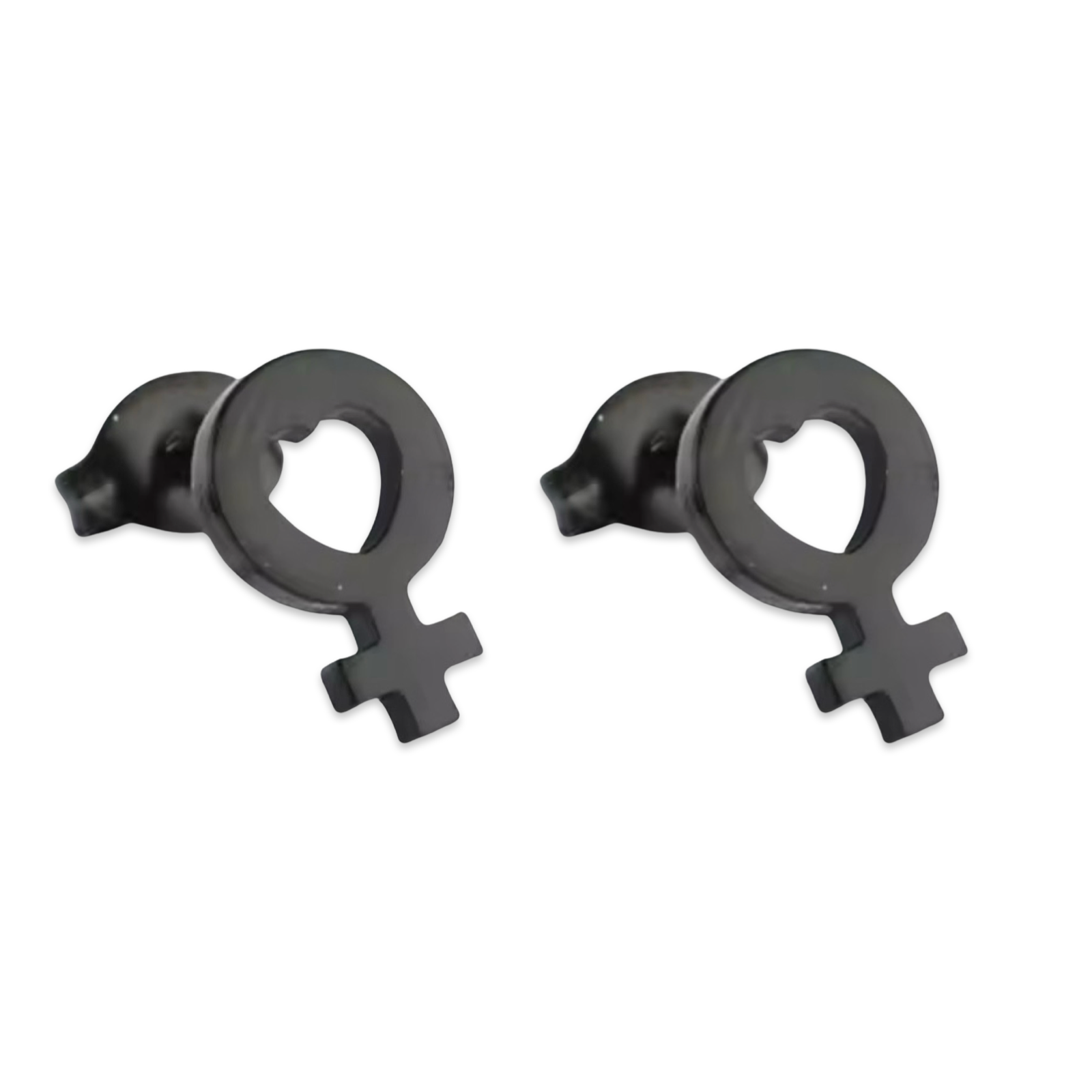 Love For All Genders (Gender Sign Stud w/ Heart) - Earrings