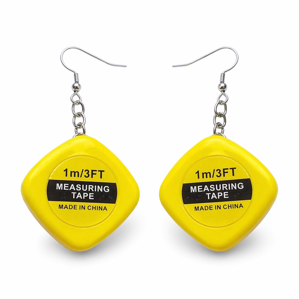 How Many Inches? (Measuring Tape) - Earrings