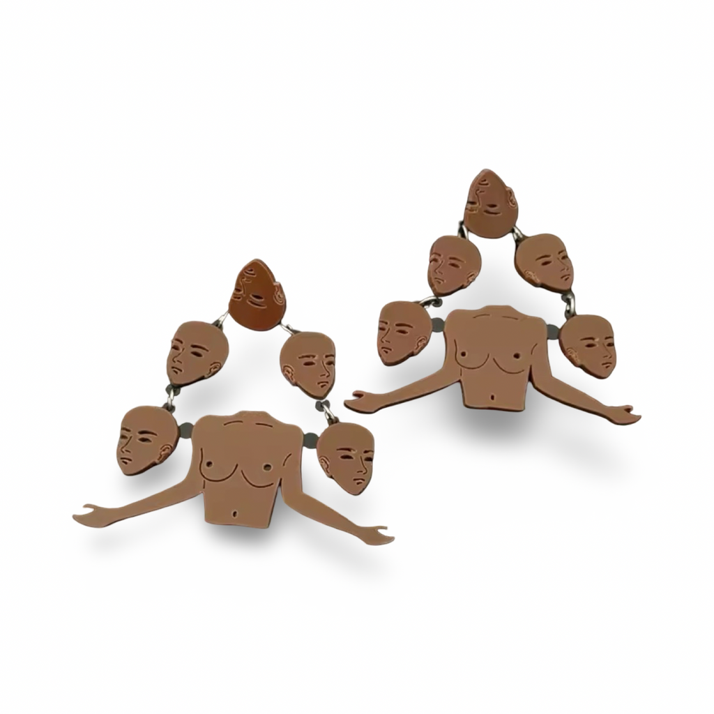 Mind Over Matter (Levitating Heads) - Earrings