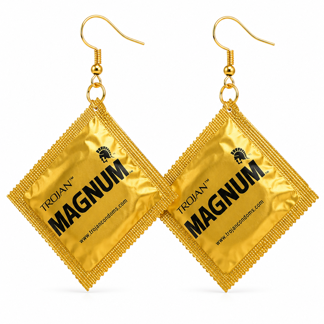 No Glove, No Love (Condom) - Earrings