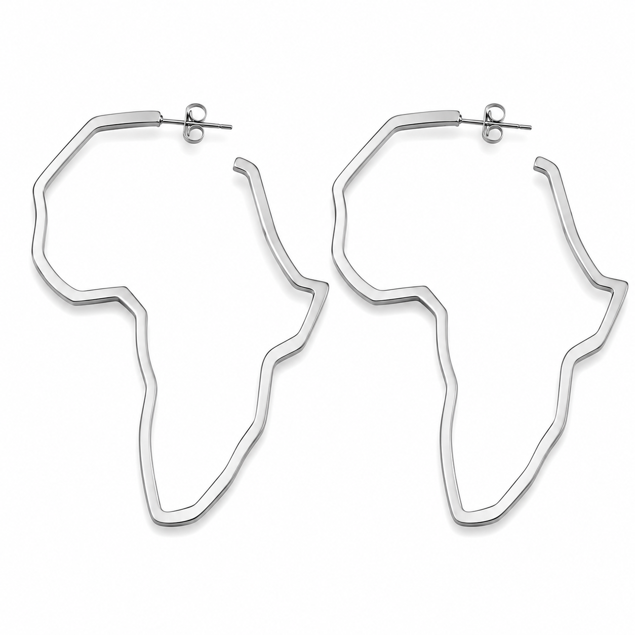 Outline of Africa - Earrings