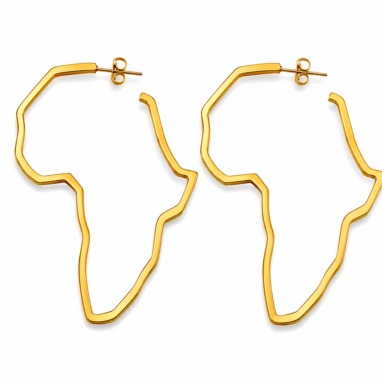 Outline of Africa - Earrings