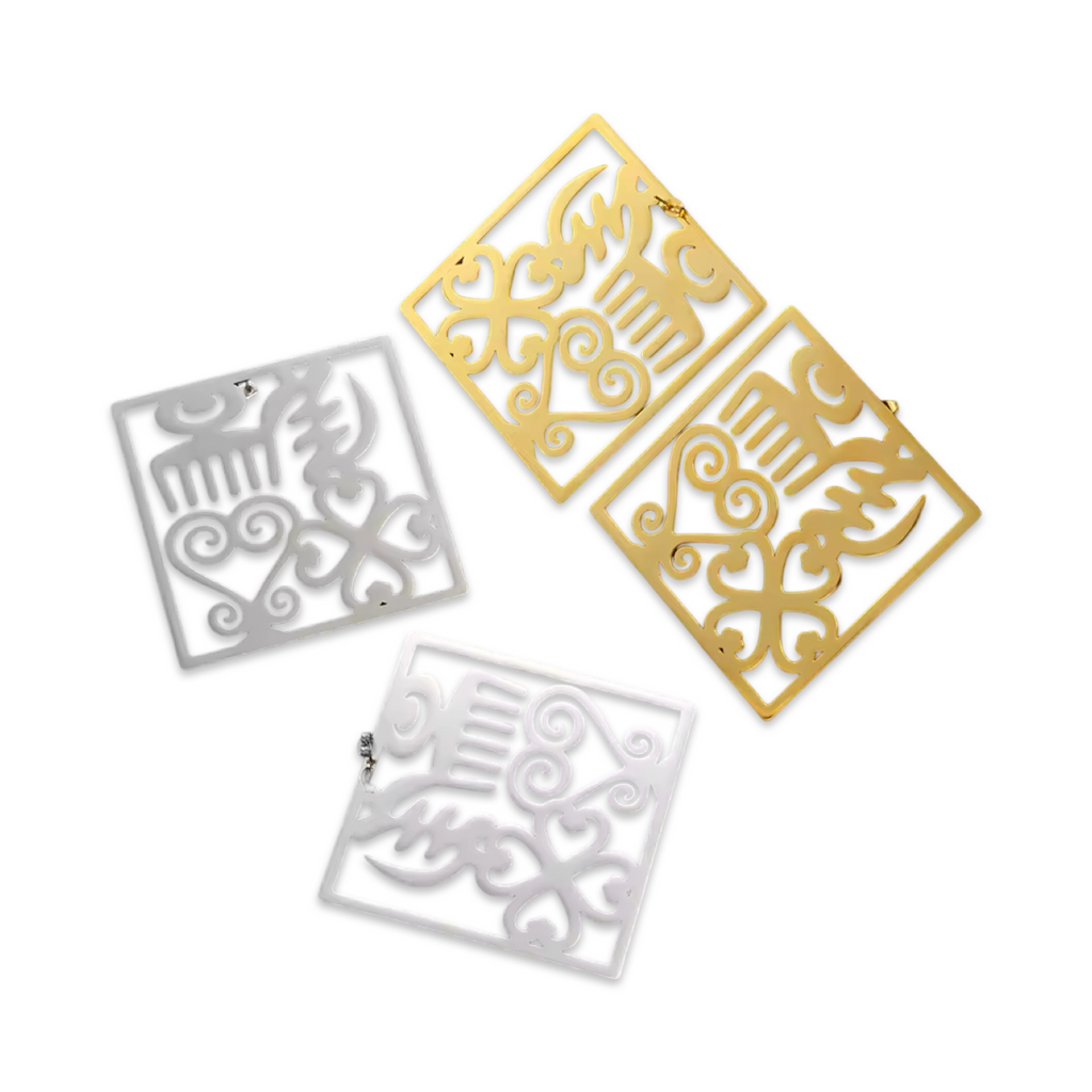 Adinkra (Metal Stud) - Earrings