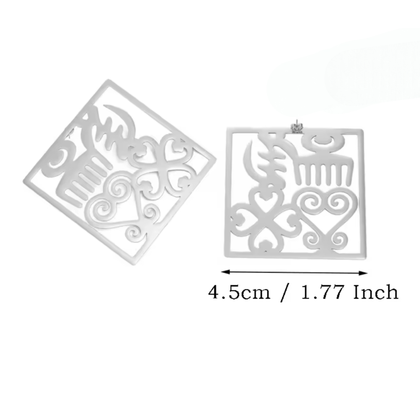 Adinkra (Metal Stud) - Earrings