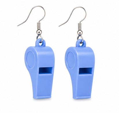 Whistle While You Twerk (Colorful Whistle) - Earrings