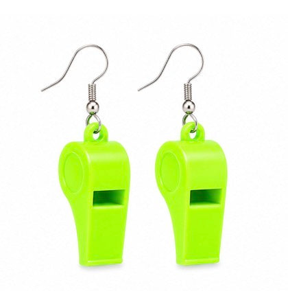 Whistle While You Twerk (Colorful Whistle) - Earrings