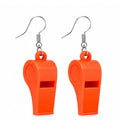 Whistle While You Twerk (Colorful Whistle) - Earrings