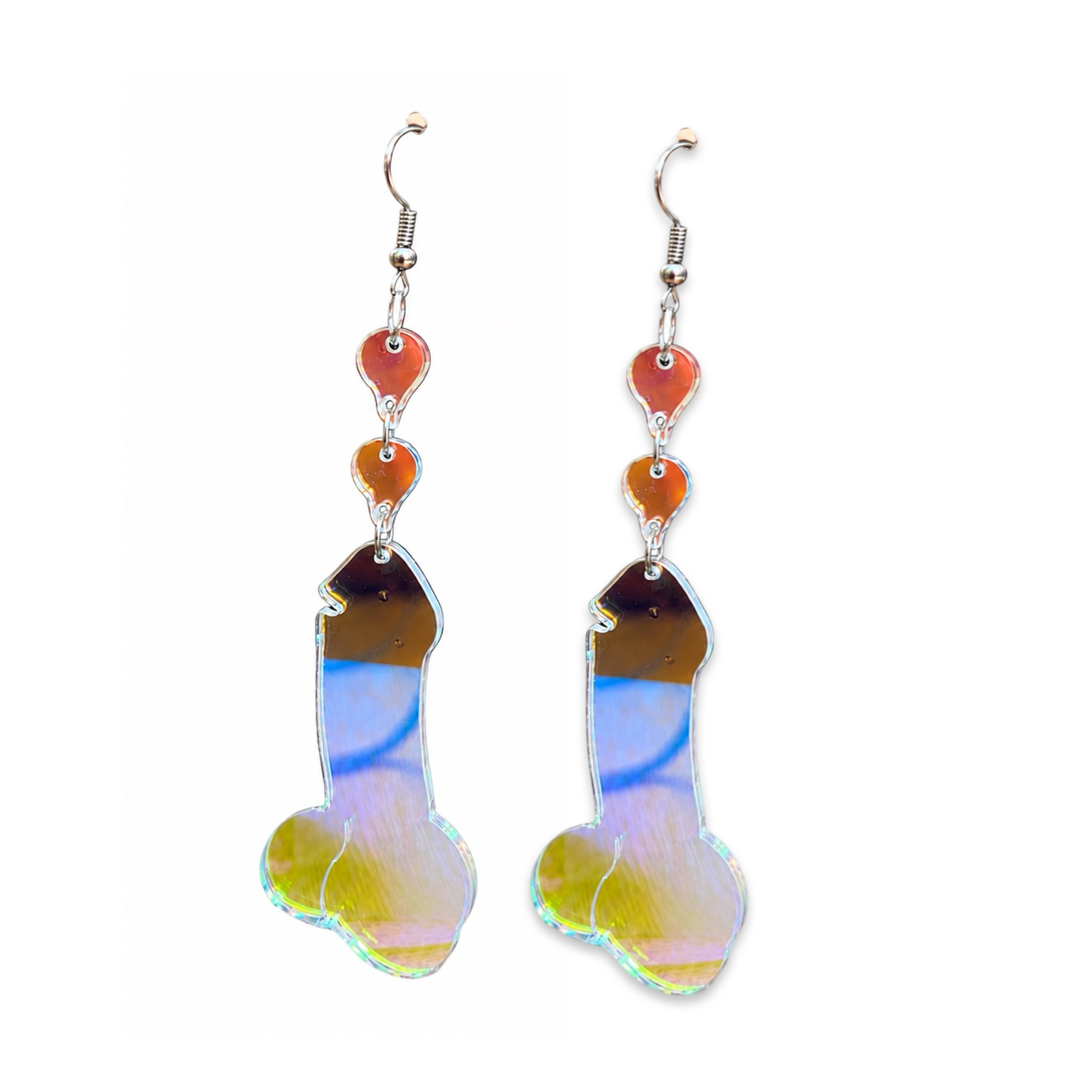 Dang-a-lang (Iridescent Penis) - Earrings