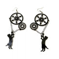 Fearless Feline (Black Cat) - Earrings