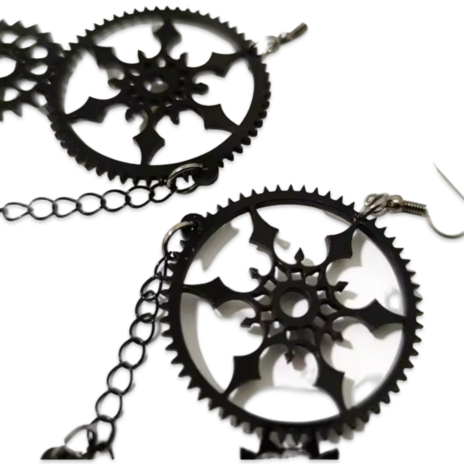 Fearless Feline (Black Cat) - Earrings