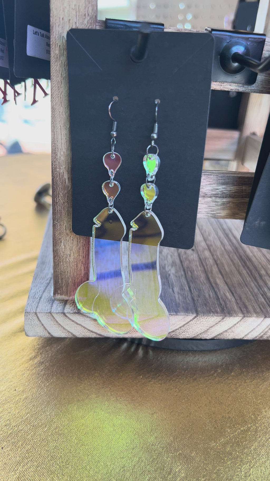 Dang-a-lang (Iridescent Penis) - Earrings